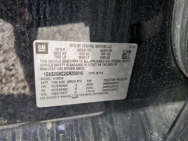 1GKS2GKC2GR258016 GMC Yukon Xl K1500 Slt