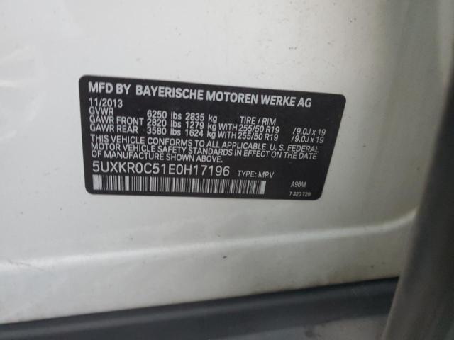 5UXKR0C51E0H17196 BMW X5 Xdrive35i