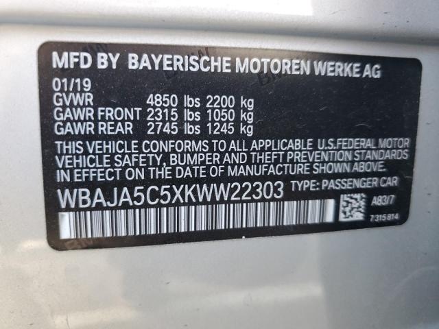 WBAJA5C5XKWW22303 BMW 530 I