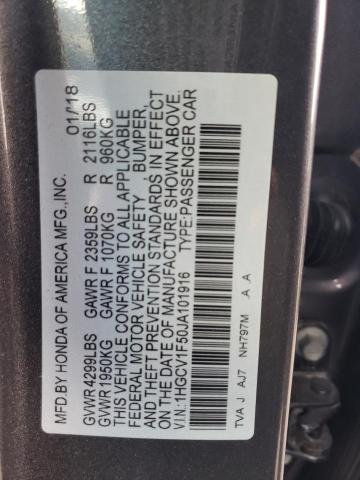 1HGCV1F50JA101916 Honda ACCORD EXL
