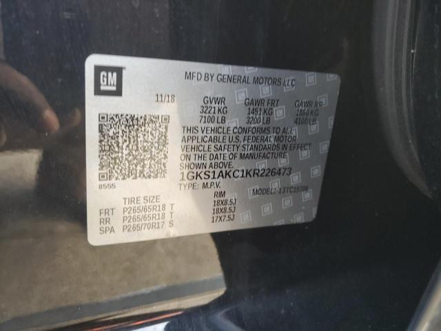 1GKS1AKC1KR226473 GMC YUKON SLE