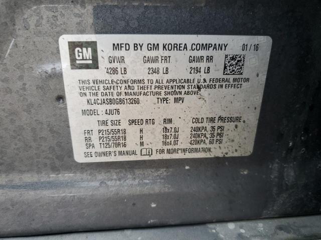 KL4CJASB0GB613260 Buick Encore