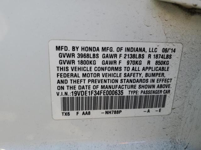19VDE1F34FE000635 Acura ILX 20