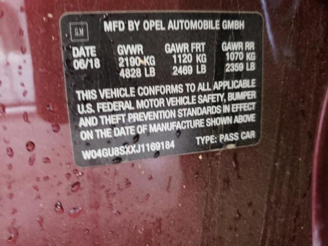 W04GU8SXXJ1169184 Buick Regal Tourx Preferred
