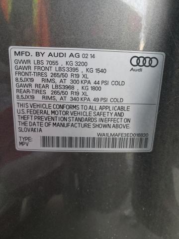 WA1LMAFE3ED016830 Audi Q7 Premium Plus