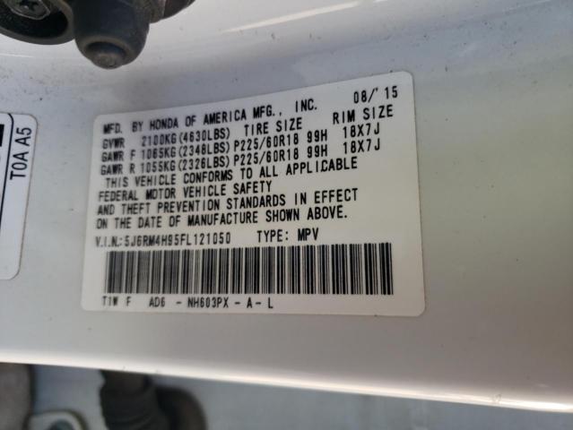 5J6RM4H95FL121050 Honda Cr-v Touring