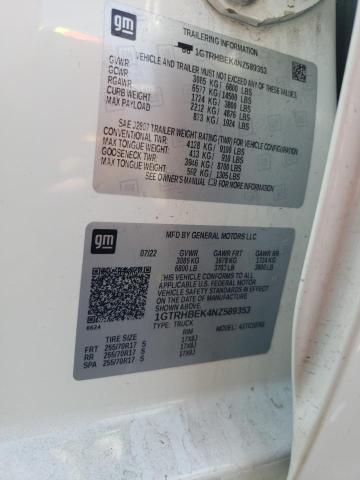 1GTRHBEK4NZ589353 GMC Sierra C1500 Sle
