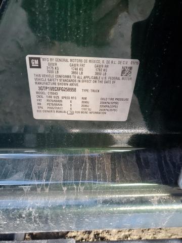 3GTP1VEC6FG258958 GMC Sierra C1500 Slt