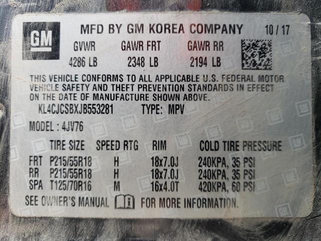 KL4CJCSBXJB553281 Buick Encore Essence