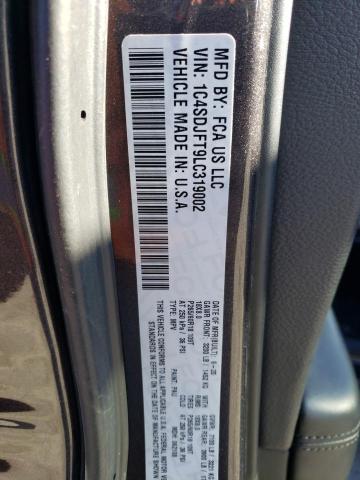 1C4SDJFT9LC319002 Dodge Durango Ssv