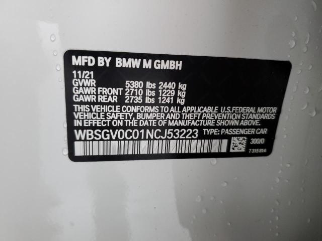 WBSGV0C01NCJ53223 BMW M8
