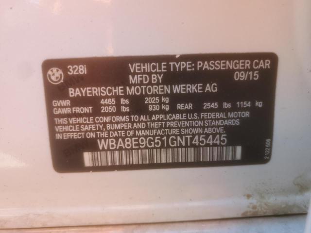WBA8E9G51GNT45445 BMW 328 I Sulev