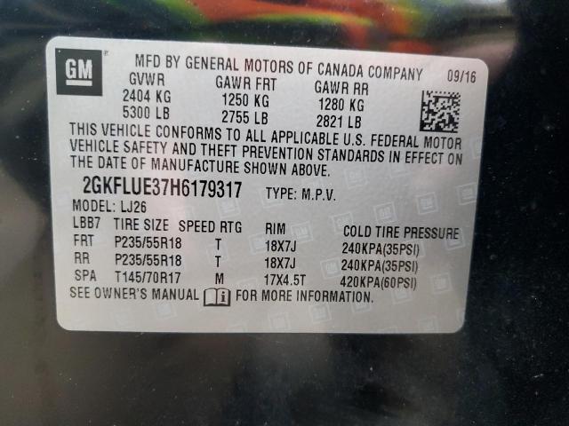2GKFLUE37H6179317 GMC Terrain Slt