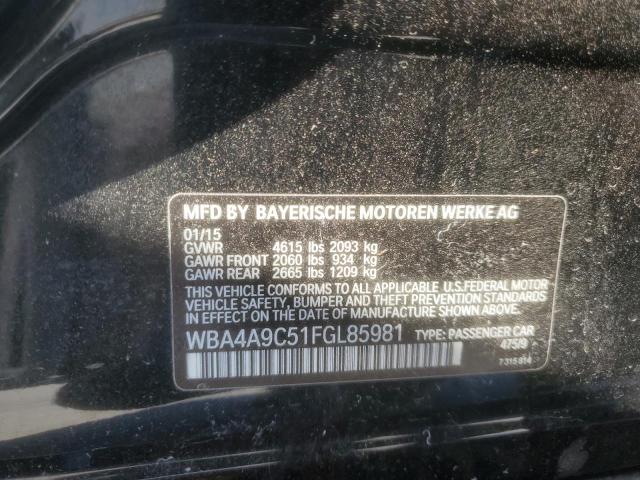 WBA4A9C51FGL85981 BMW 428 I Gran Coupe Sulev