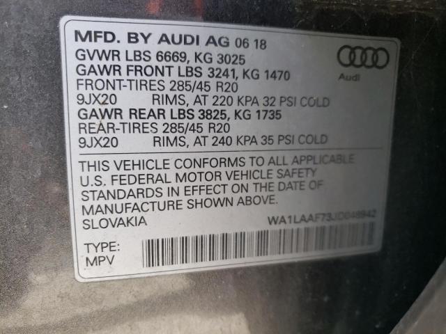 WA1LAAF73JD048942 Audi Q7 Premium Plus