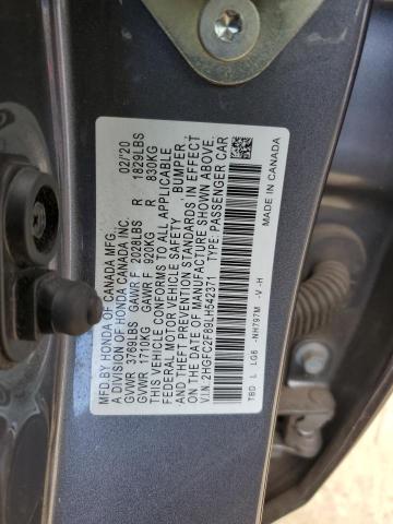 2HGFC2F89LH542371 Honda Civic Sport