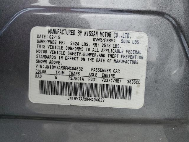 JN1BV7AR0FM404632 Infiniti Q50 BASE