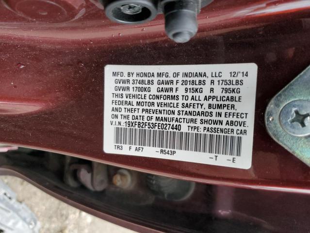 19XFB2F53FE027440 Honda Civic Lx