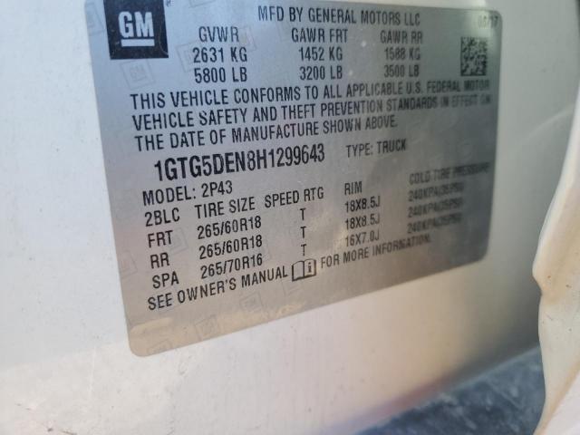 1GTG5DEN8H1299643 GMC CANYON SLT