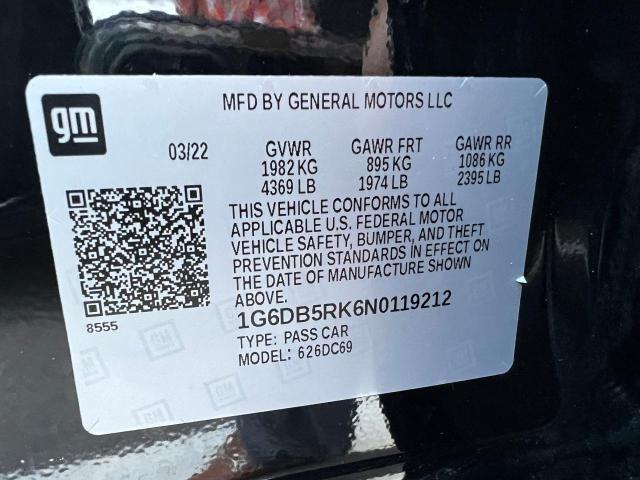 1G6DB5RK6N0119212 Cadillac Ct4 Premium Luxury