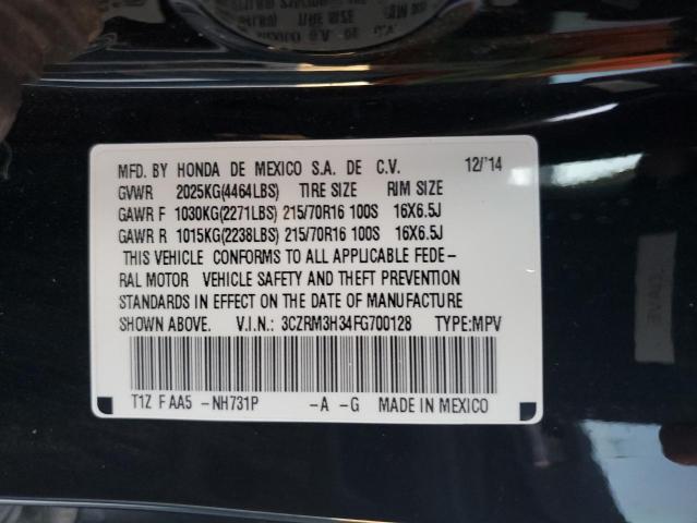 3CZRM3H34FG700128 Honda CR-V LX