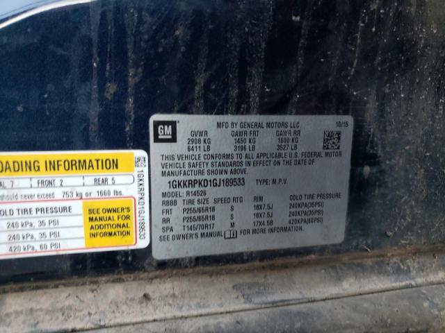 1GKKRPKD1GJ189533 GMC ACADIA SLE