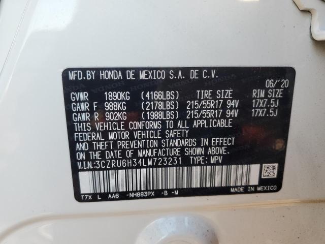 3CZRU6H34LM723231 Honda HR-V LX