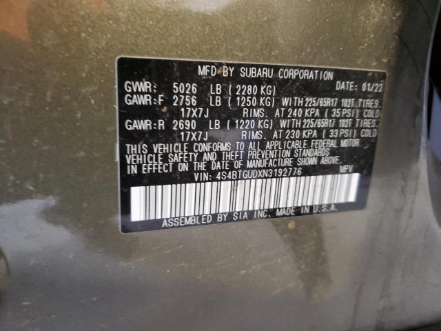 4S4BTGUDXN3192776 Subaru Outback Wilderness