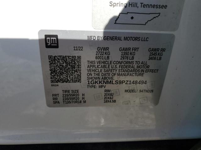 1GKKNMLS9PZ148494 GMC ACADIA SLT