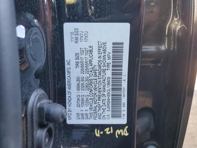 5J6RM4H59GL138609 Honda CR-V EX