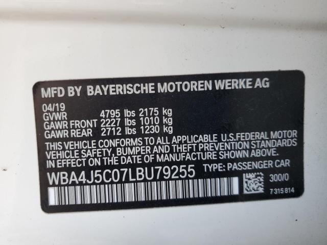 WBA4J5C07LBU79255 BMW 440i Gran Coupe