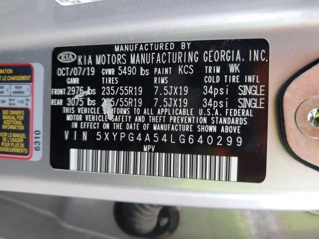 5XYPG4A54LG640299 KIA SORENTO S
