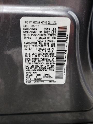 JN8CS1MW3EM410159 Infiniti QX70