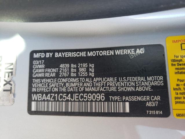 WBA4Z1C54JEC59096 BMW 430I