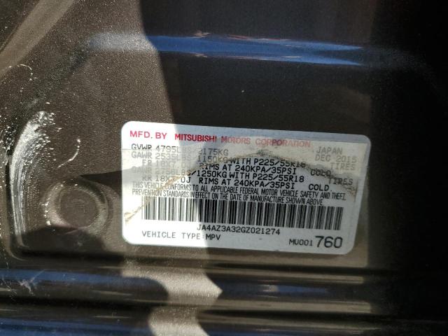 JA4AZ3A32GZ021274 Mitsubishi Outlander Se