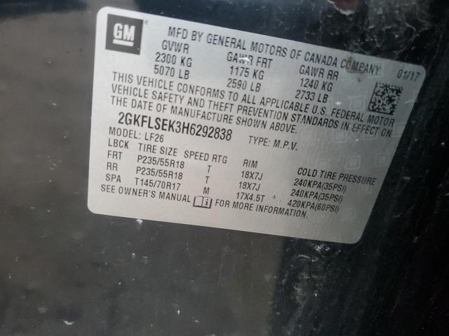 2GKFLSEK3H6292838 GMC Terrain Sle