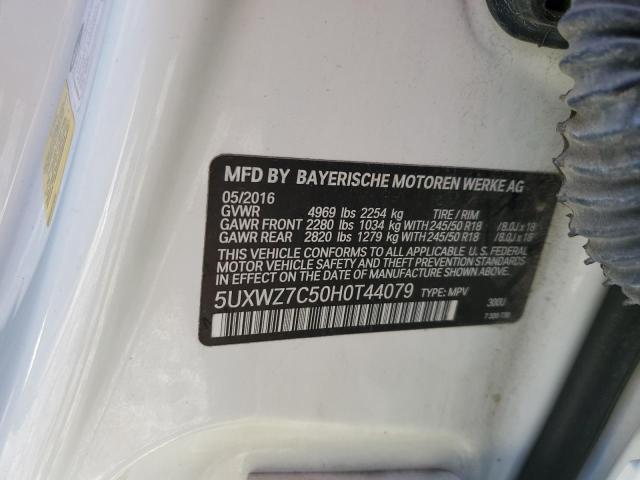 5UXWZ7C50H0T44079 BMW X3 Sdrive28i
