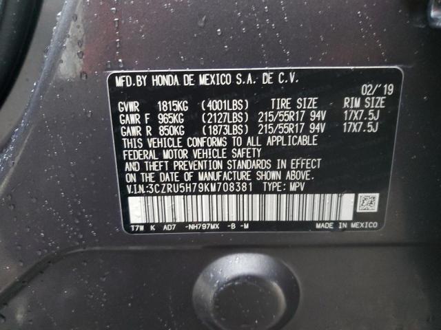 3CZRU5H79KM708381 Honda Hr-v Exl