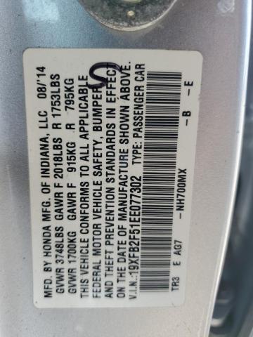 19XFB2F51EE077302 Honda Civic Lx