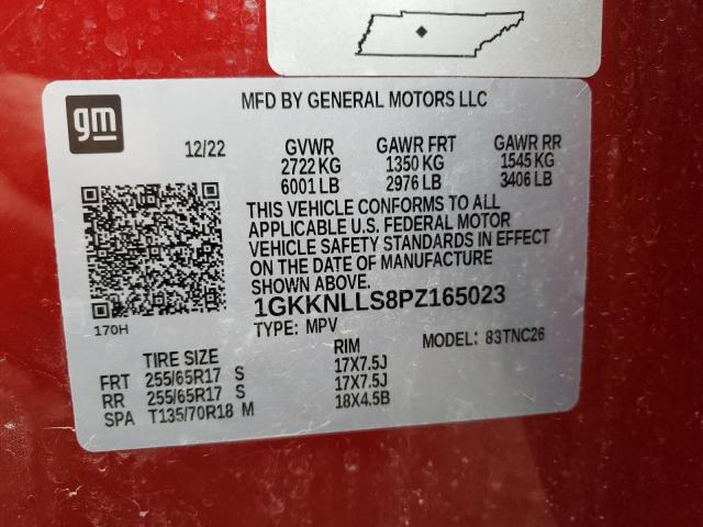 1GKKNLLS8PZ165023 GMC Acadia At4