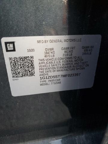 1G1ZD5ST7MF023397 Chevrolet MALIBU LT