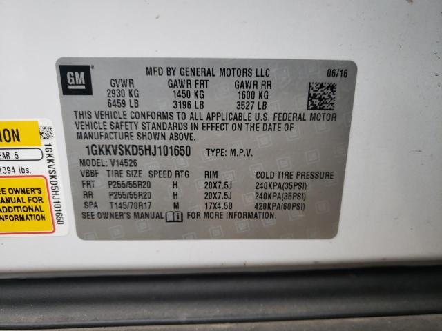 1GKKVSKD5HJ101650 GMC Acadia Limited Slt-2