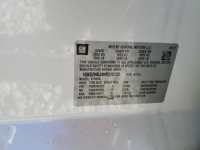 1GKS2HKJ4HR216128 GMC YUKON XL DENALI