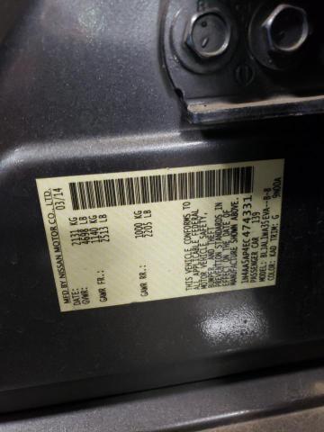 1N4AA5AP4EC474331 Nissan MAXIMA S