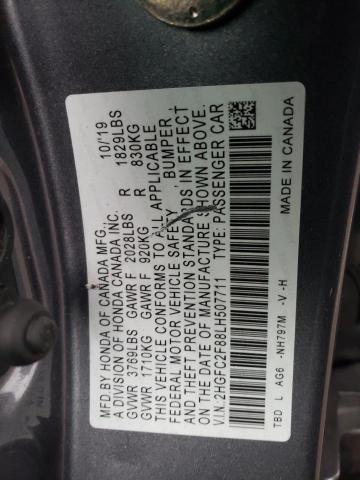 2HGFC2F88LH507711 Honda Civic Sport