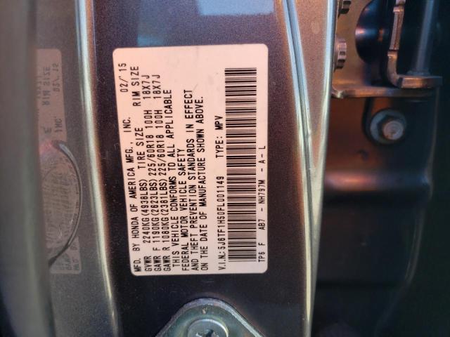 5J6TF1H50FL001149 Honda Crosstour Exl