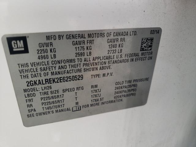2GKALREK2E6250529 GMC Terrain Sle