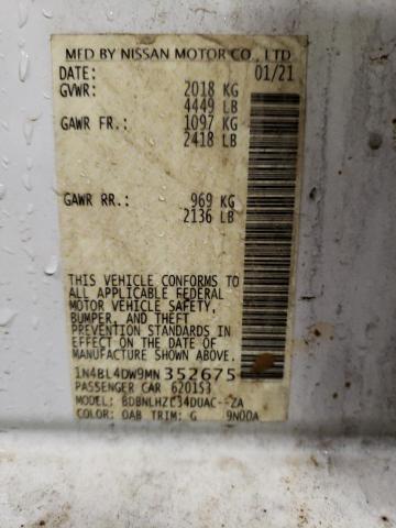 1N4BL4DW9MN352675 Nissan ALTIMA SV