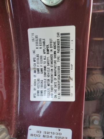 1HGCR2F56GA230696 Honda Accord Sport
