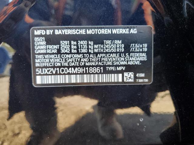 5UX2V1C04M9H18861 BMW X4 Xdrive30i